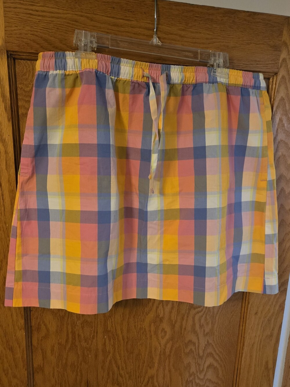 Bright Bermuda Plaid Mini Skirt Sz XL